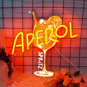 Aperol Spritz Neon Sign